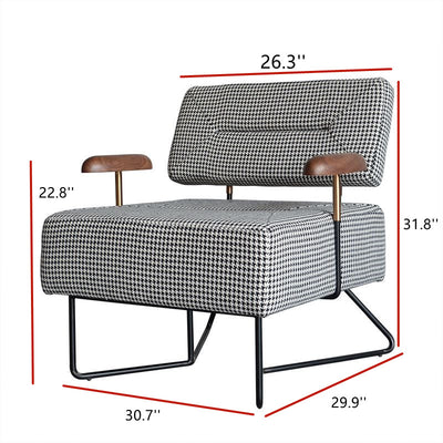 Houndstooth sofa lounge chair