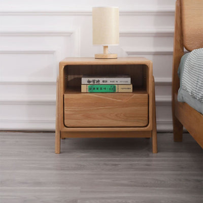 Solid wood side table