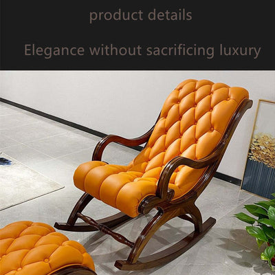 Luxury Ebony Wood single sofa rocking chair