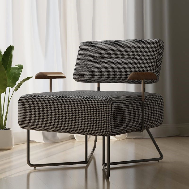 Houndstooth sofa lounge chair