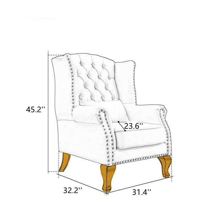 Single sofa bedroom leisure fabric sofa