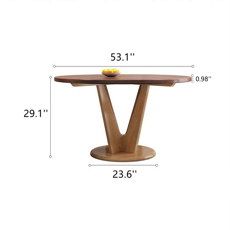 Solid wood dining table