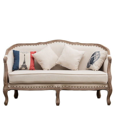 Luxury solid wood living room sofa