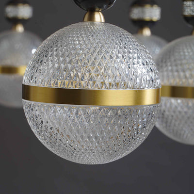 Creative black rectangle chandelier