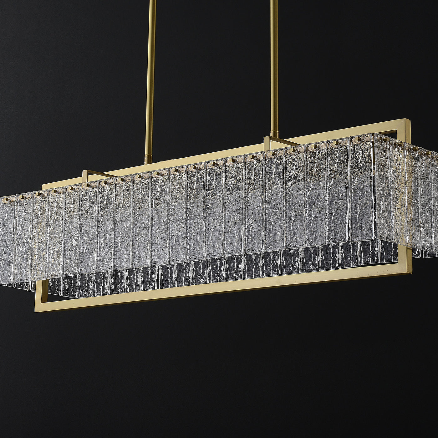 Grass Rectangle Turntable Chandelier