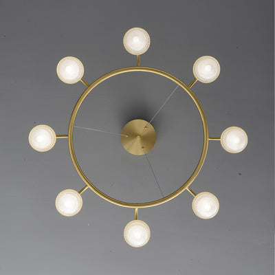 Modern creative apple ring chandelier