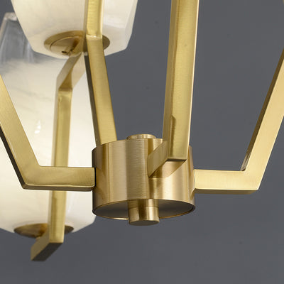 8 Lights Lily glass chandelier