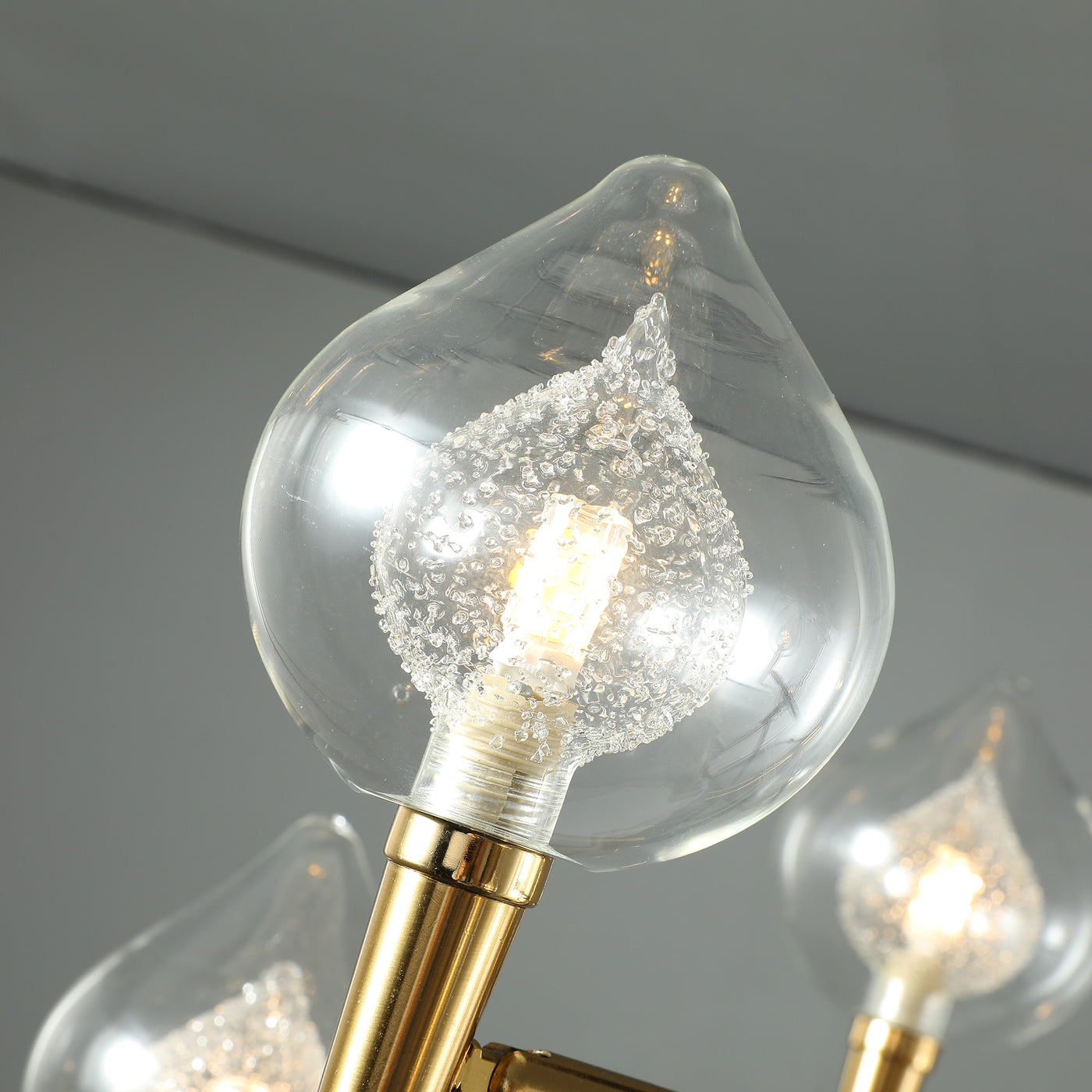 Black and gold modern chandelier