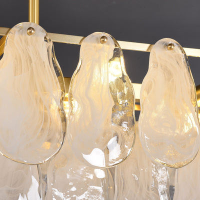 Mordern style White Amber Rectangle Chandelier