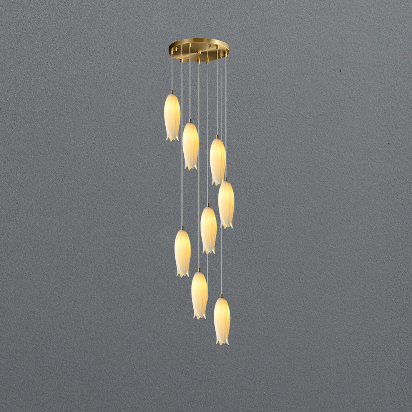White Bud Modern Chandelier