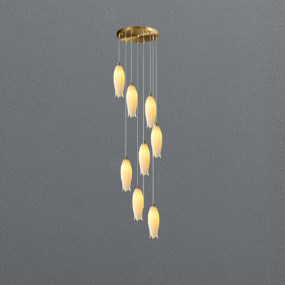 White Bud Modern Chandelier