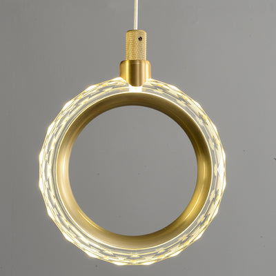 Creative rectangle ring chandelier