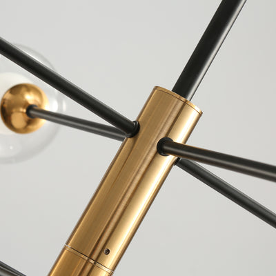 Black and gold modern chandelier