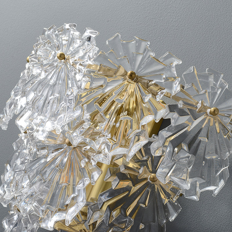 Snow glass Wall Sconce