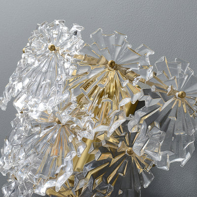 Snow glass Wall Sconce