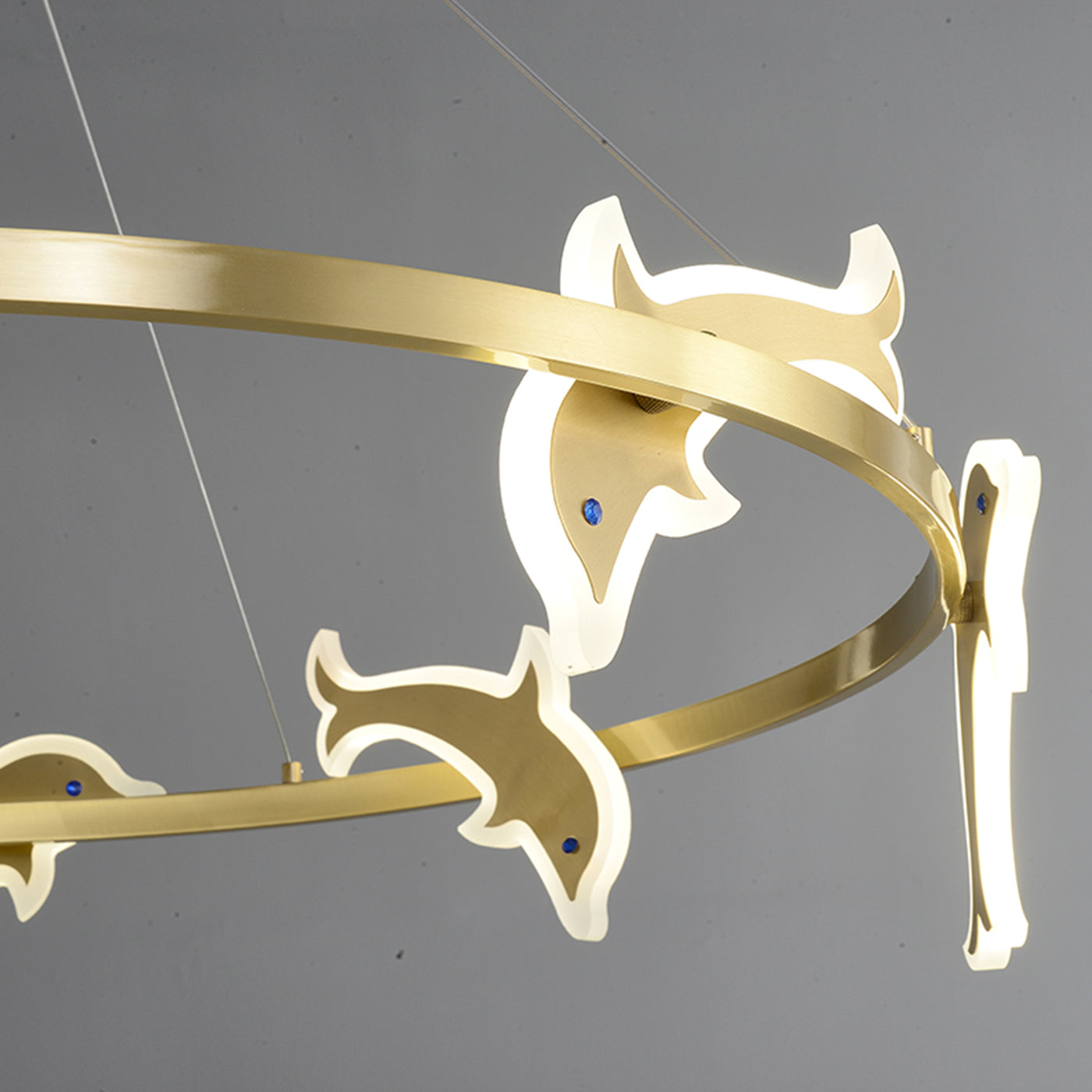 Mordern style Round dolphin chandelier