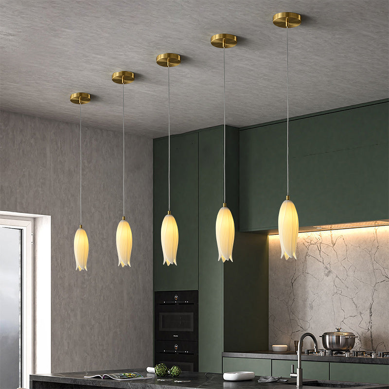 White Bud Modern Chandelier