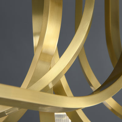 Gold Line Double Layer Mordern style Chandelier