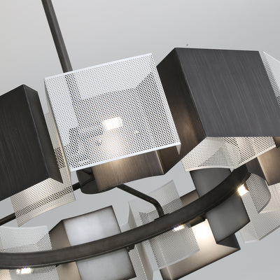 Classic Black ink round chandelier