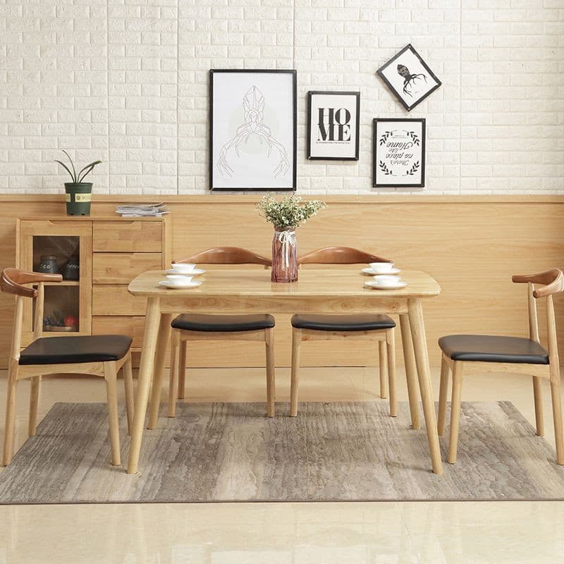 Rectangular table and chair combination