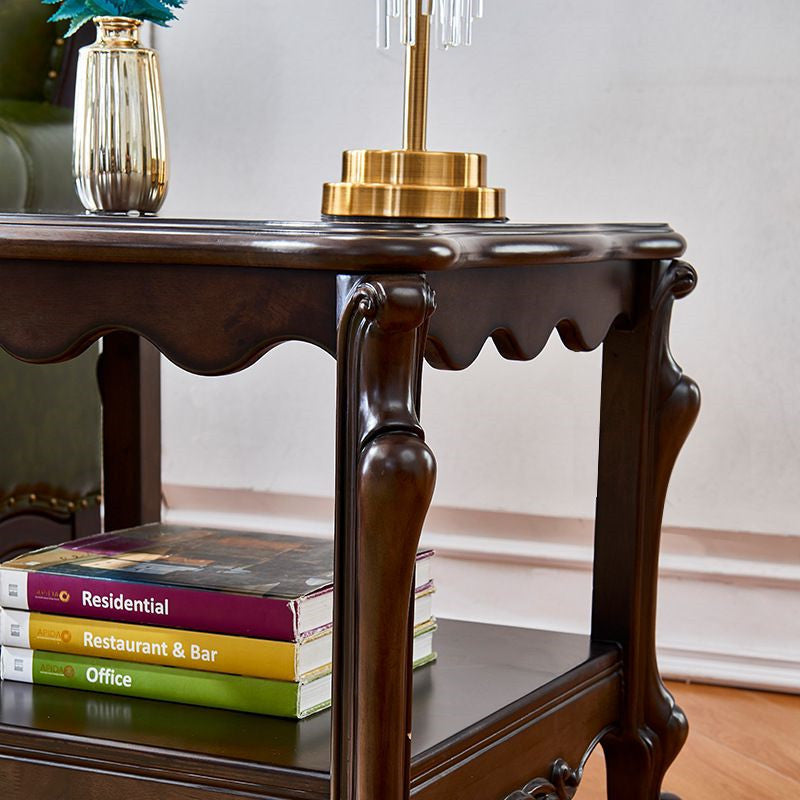 Solid wood light luxury side table