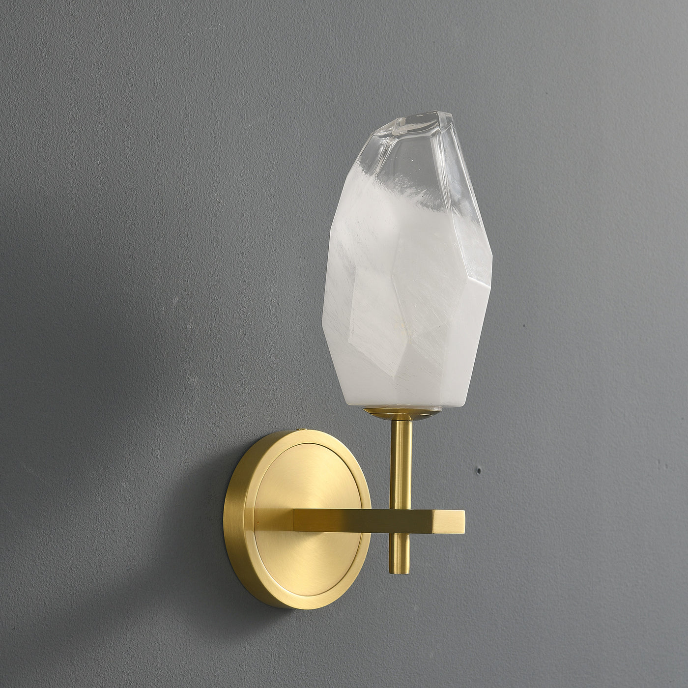 Lily glass Wall Sconce