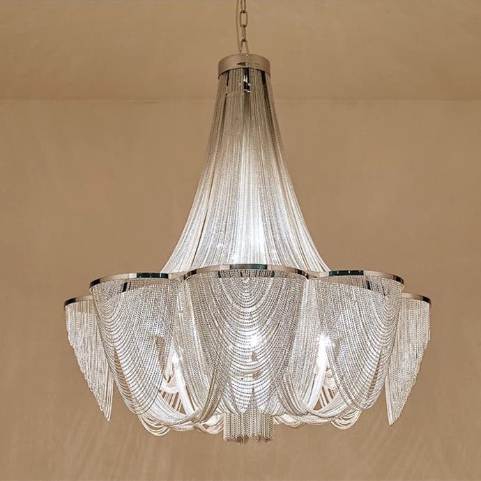 Aluminum Chain Chandelier