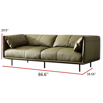 Green Sofa Living room leather couches
