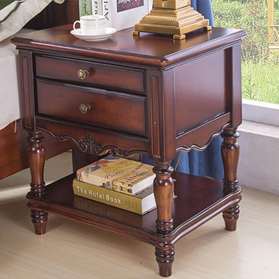 Solid wood bedside cabinet