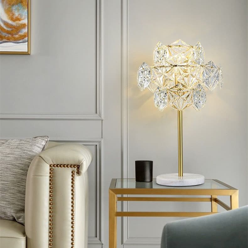 Postmodern transparent crystal lamp