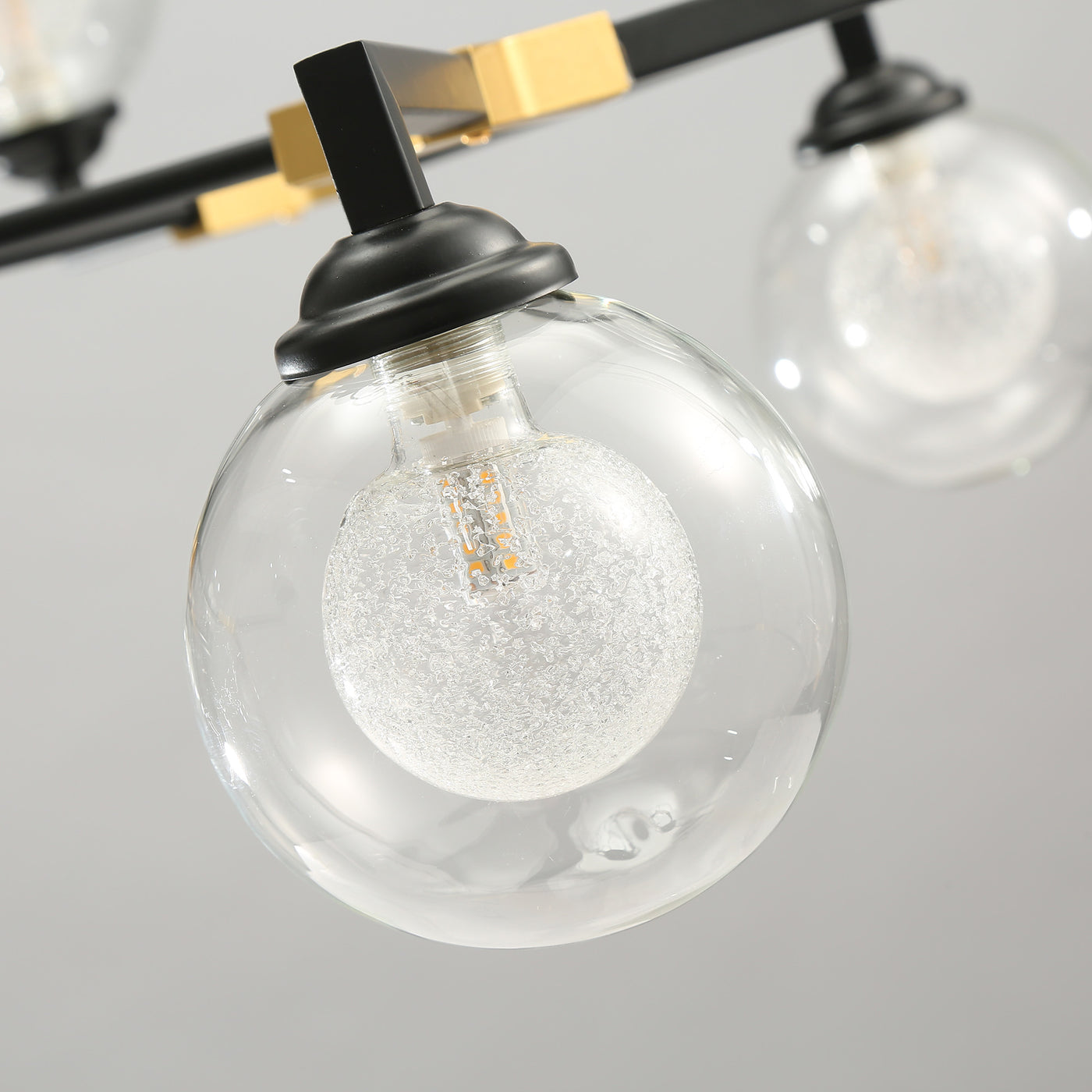 Black and gold modern chandelier