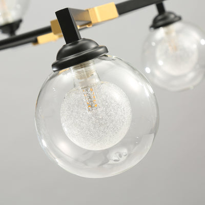 Black and gold modern chandelier