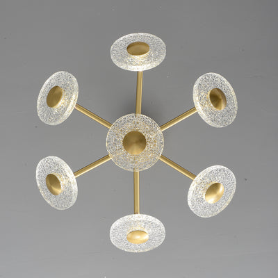 Creative disc chandelier