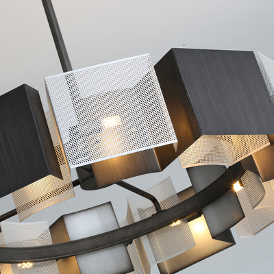 Classic Black ink round chandelier
