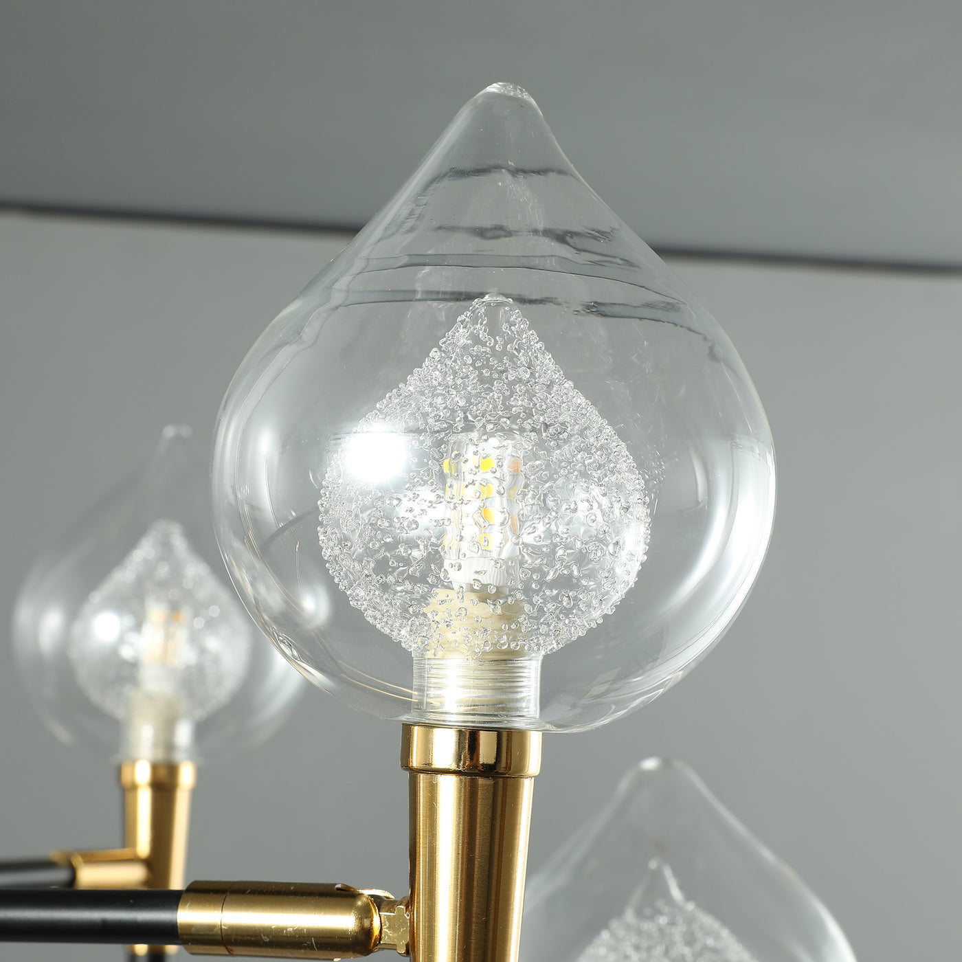 Black and gold modern chandelier
