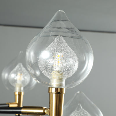 Black and gold modern chandelier
