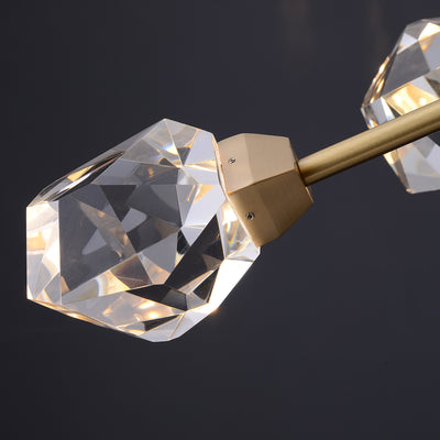 Polygonal Multi-Headed Chandelier