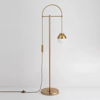 Dome metal vertical floor lamp