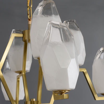 8 Lights Lily glass chandelier