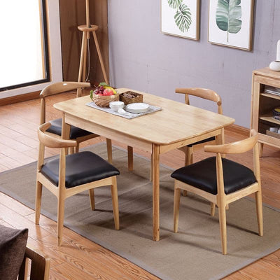 Rectangular table and chair combination