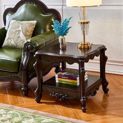 Solid wood light luxury side table