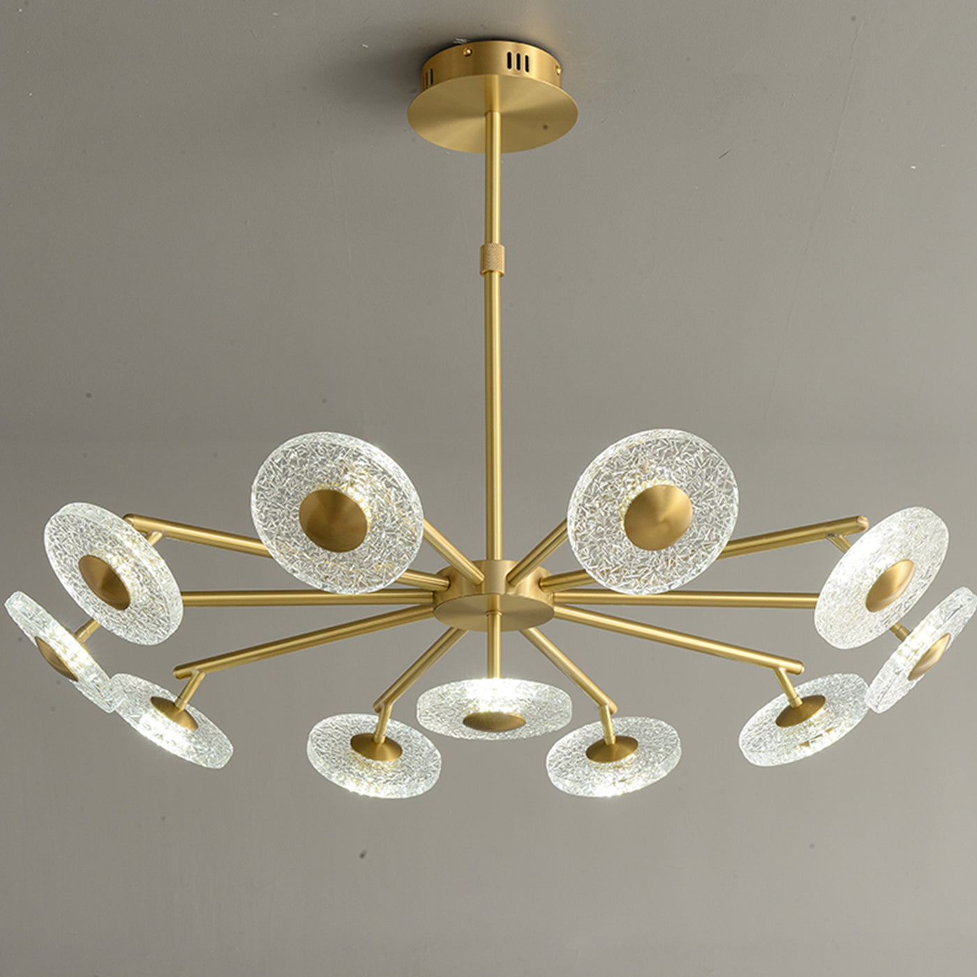 Creative disc chandelier