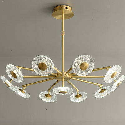 Creative disc chandelier