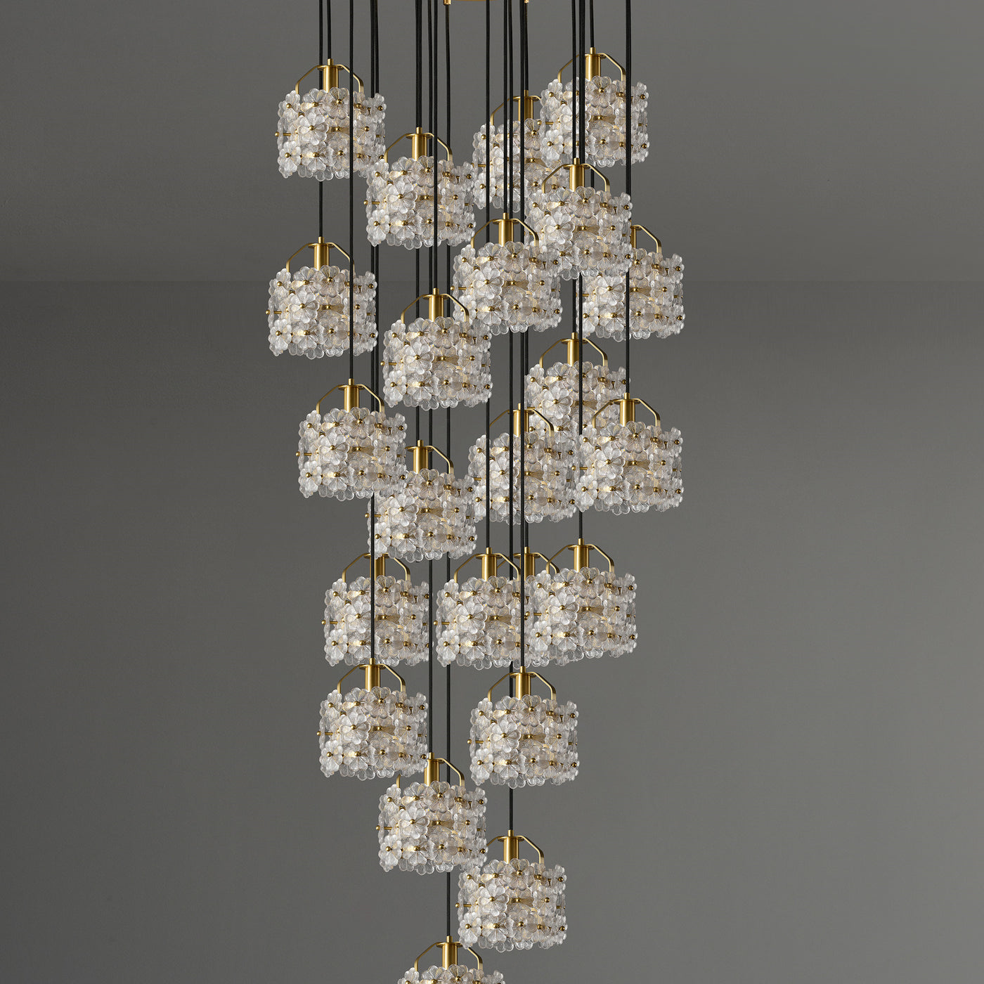 Prosperous blooming chandelier