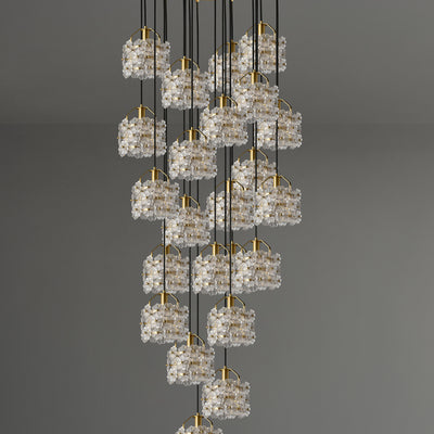 Prosperous blooming chandelier