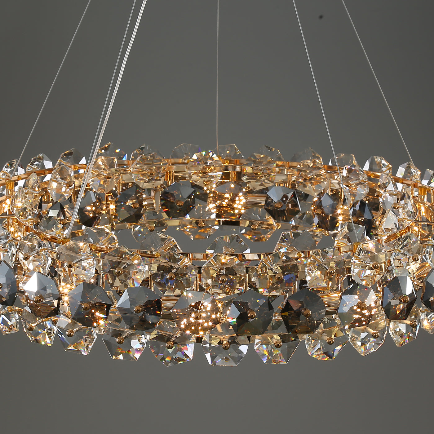 Luxury round crystal chandelier