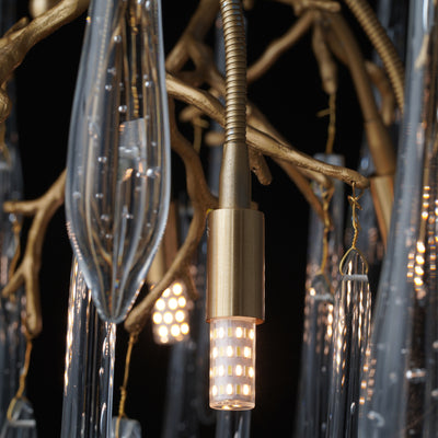 Modern Crystal Tassel Pendant Ring Ice Crystal Chandelier
