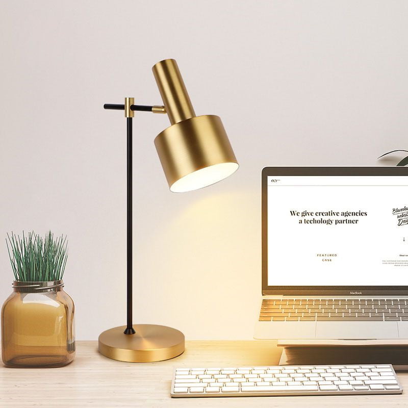 All Copper Linear Desk Lamp