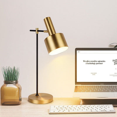 All Copper Linear Desk Lamp