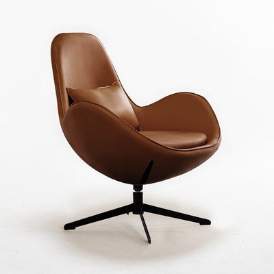 Single chair eggshell lounge chair